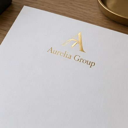 Custom Foil Stamped Letterhead